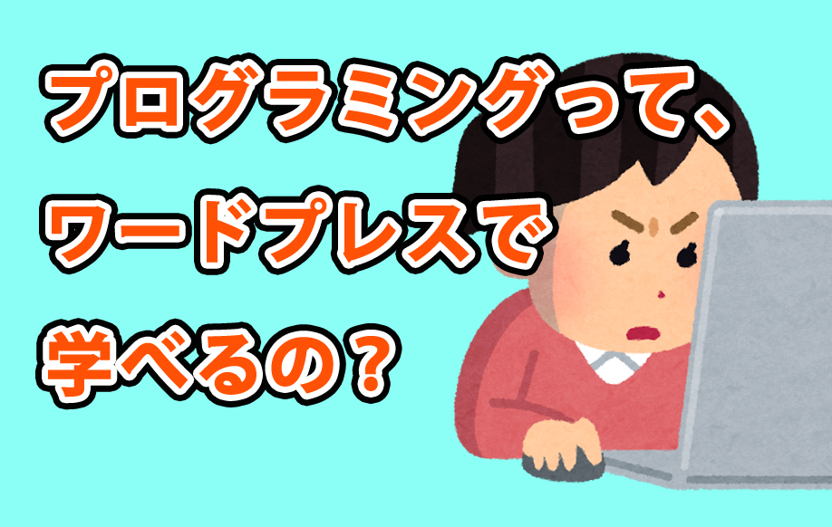 プログラミングはwordpressで学べるのか？【学べます】